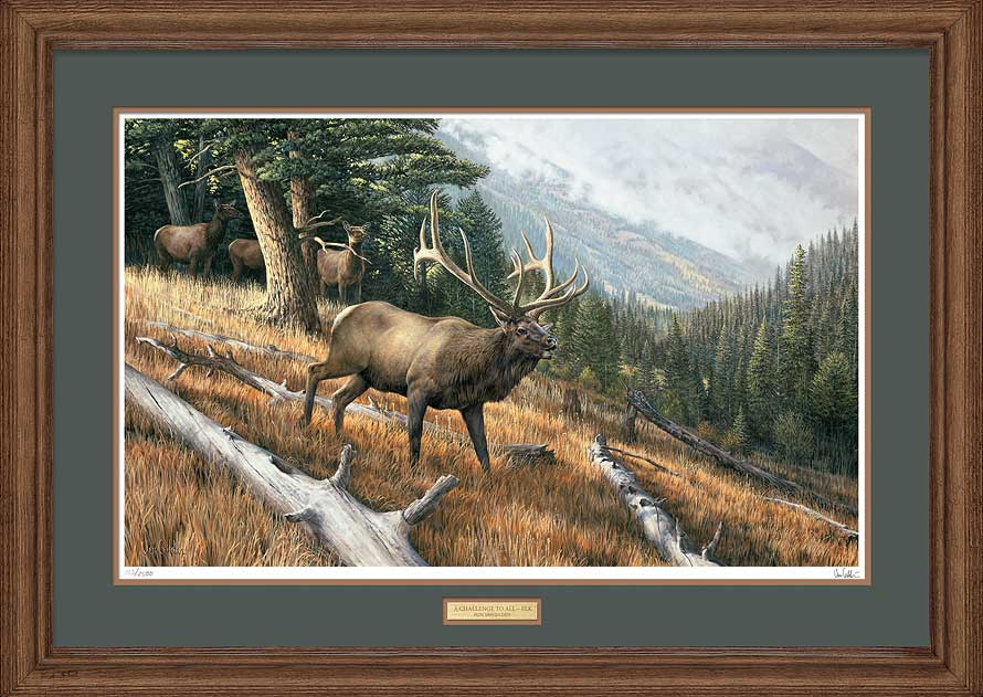 A Challenge to All - Elk - Limited Edition Paper