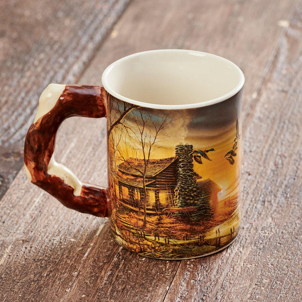 Golden Retreat - Cabin - Sculpted Mug