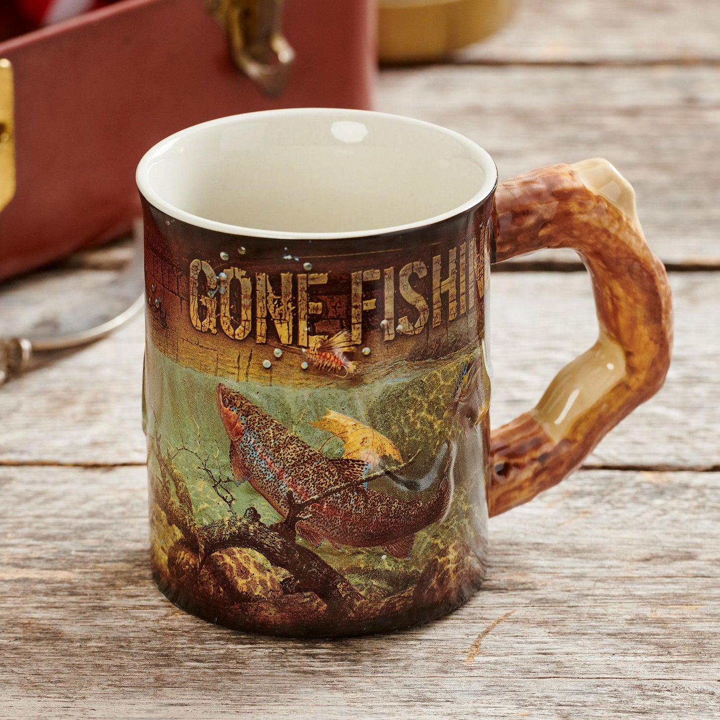 Gone Fishing - Trout - Sculpted Mug