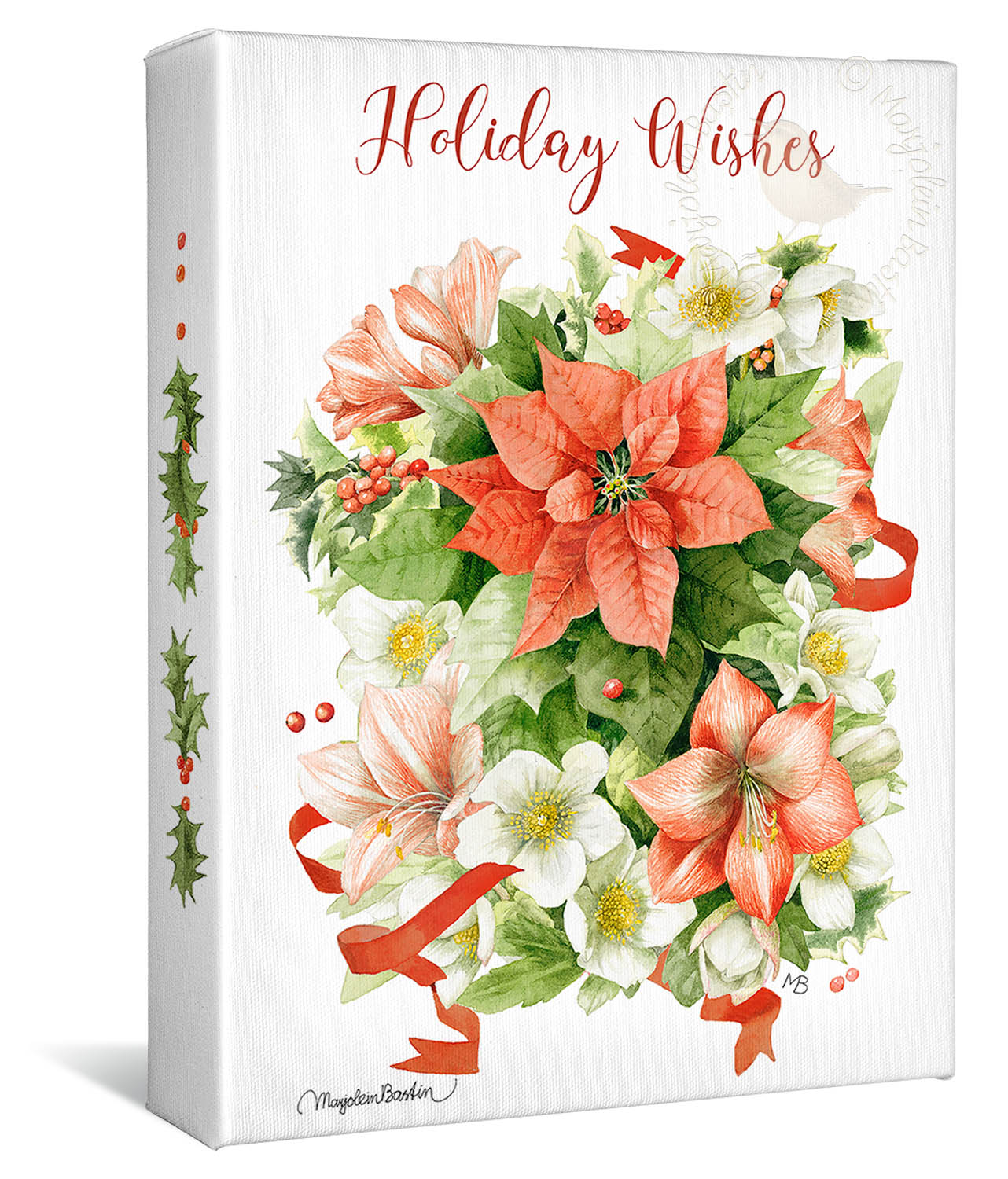 Holiday Wishes - 12" x 9" Gallery Wrapped Canvas