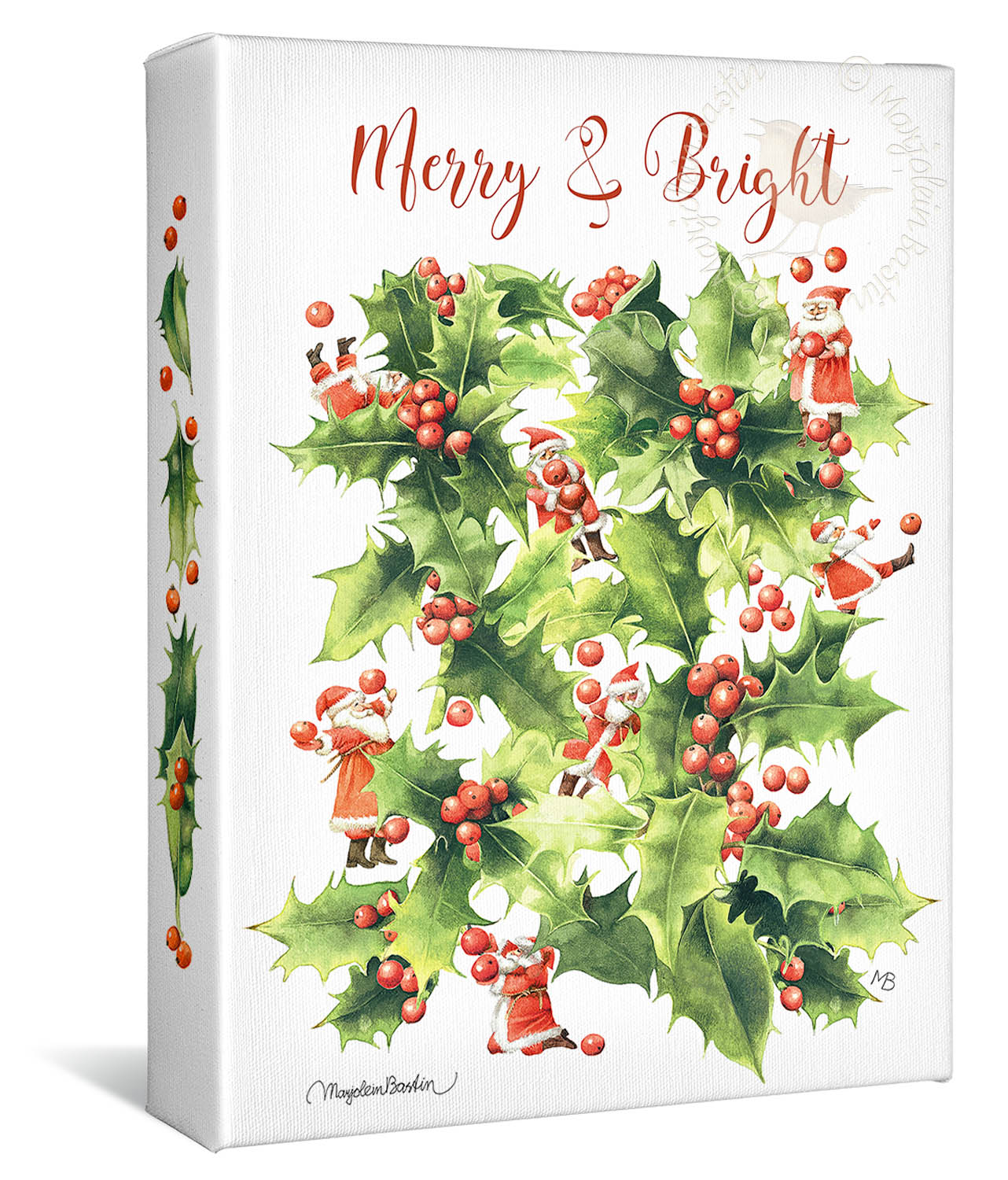 Merry and Bright - 12" x 9" - Gallery Wrapped Canvas