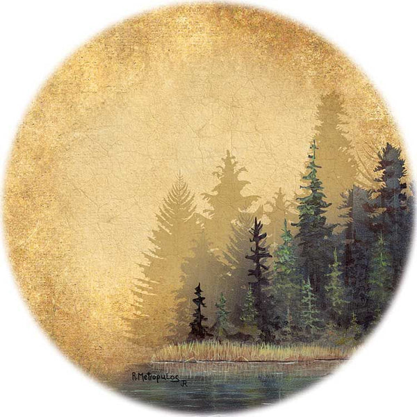 MISTY FOREST COASTR S/4; METROPULOS
