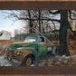 Ol' Work Truck—Whitetail Deer - Personalized Framed Canvas
