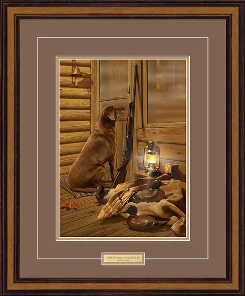 Opening Day—Chocolate Lab - Paper Print