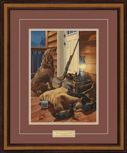 Opening Day—Golden Retriever - Paper Print