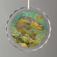 Duped—Brown Trout - 3" Round Glass Ornament