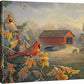 Red River Crossing - Cardinals - 16" x 20.5" Gallery Wrapped Canvas