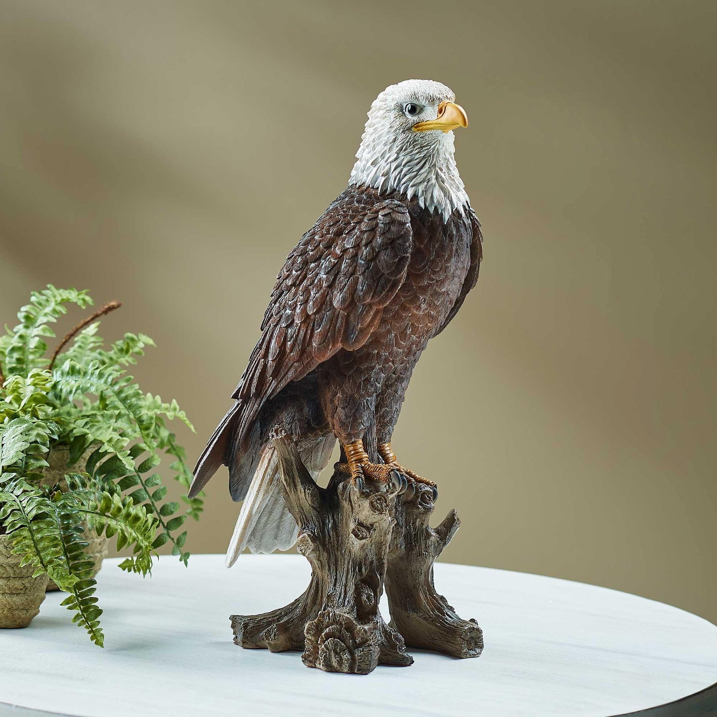 Regal Perched Eagle - Sculpture
