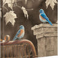 Rusty Gate - Bluebird - 14" x 14" Gallery Wrapped Canvas