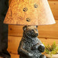 Sitting Black Bear and Paw Print - Table Lamp