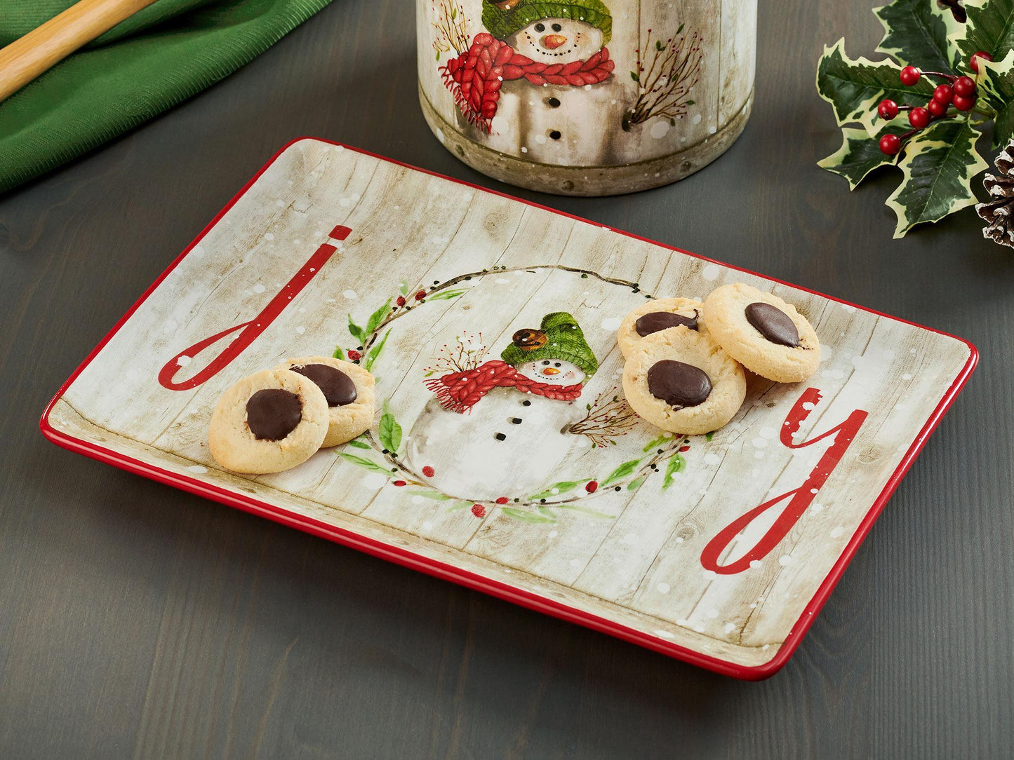 Snowman - 8"x 12" Platter