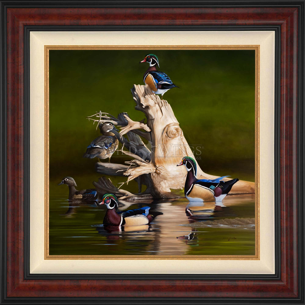 When the Water was Low Limited Edition Canvas - Official Ducks Unlimited Art