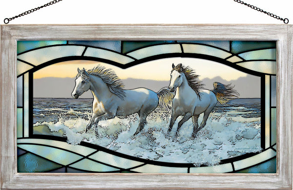 Wild Hearts - Stained Glass Art