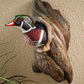 Wood Duck in Tree - Wall Sculpture