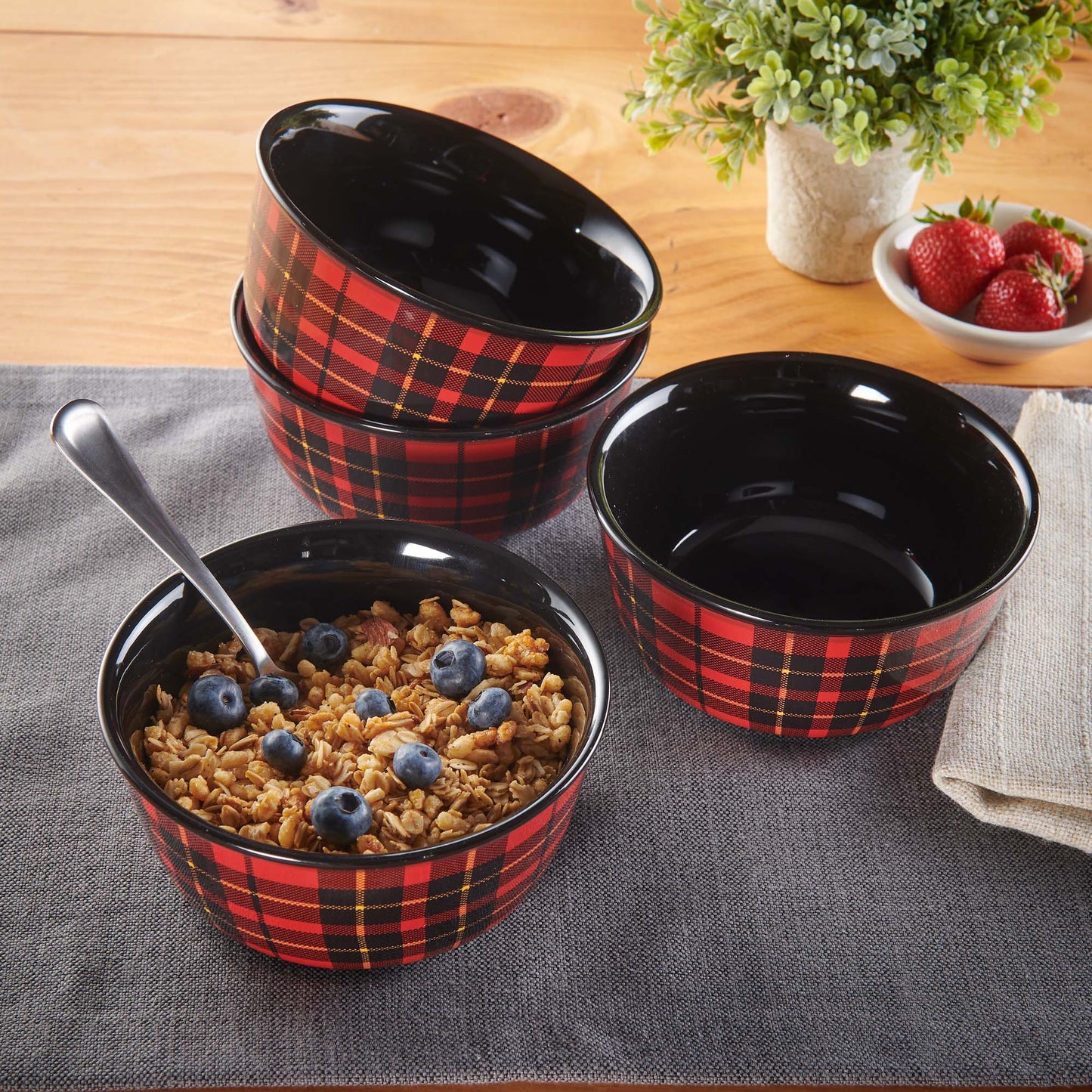 Sporty Plaid - Cereal Bowls