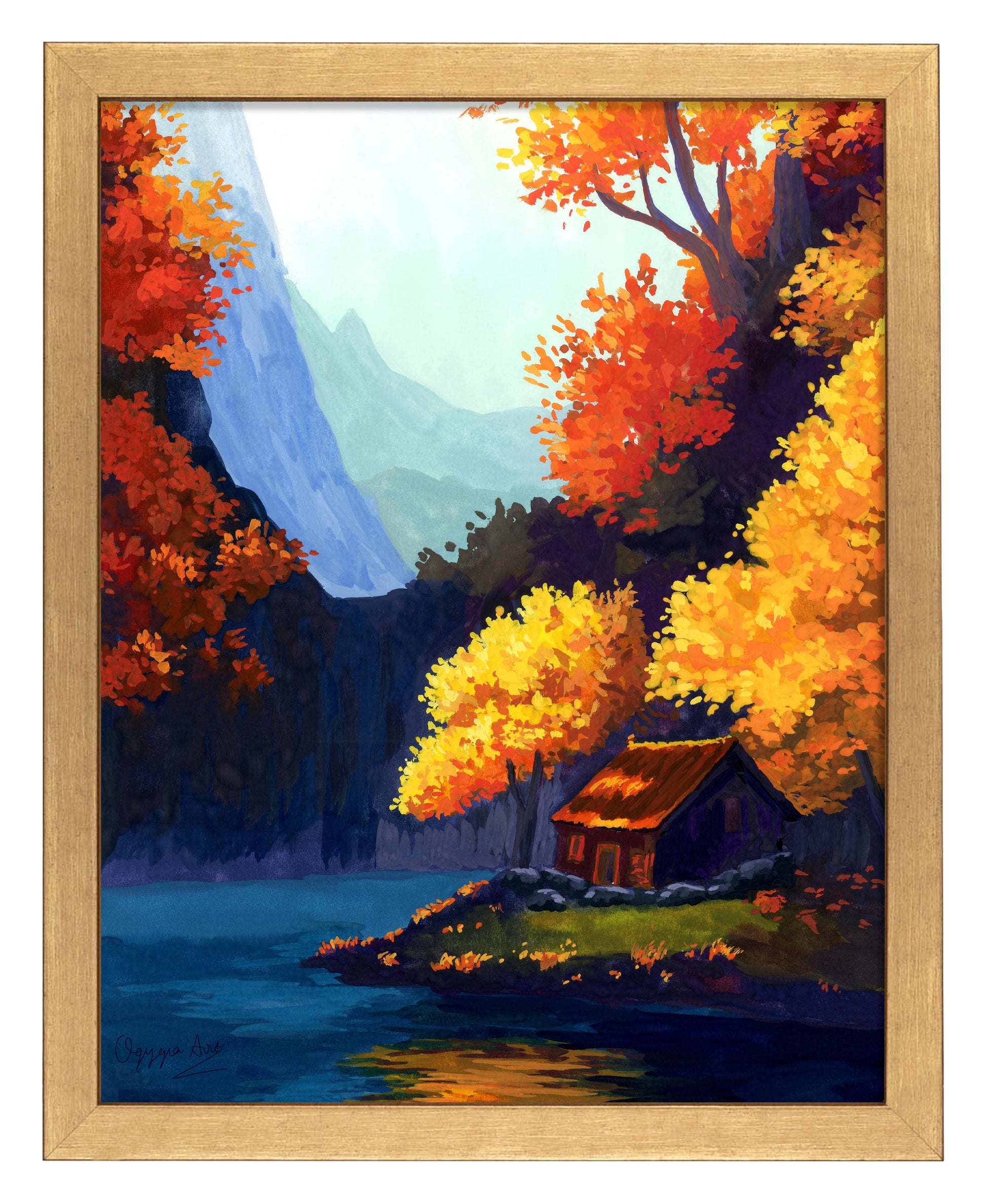 154649_Autumn Cottage_11x14_Gold_FRA.jpg