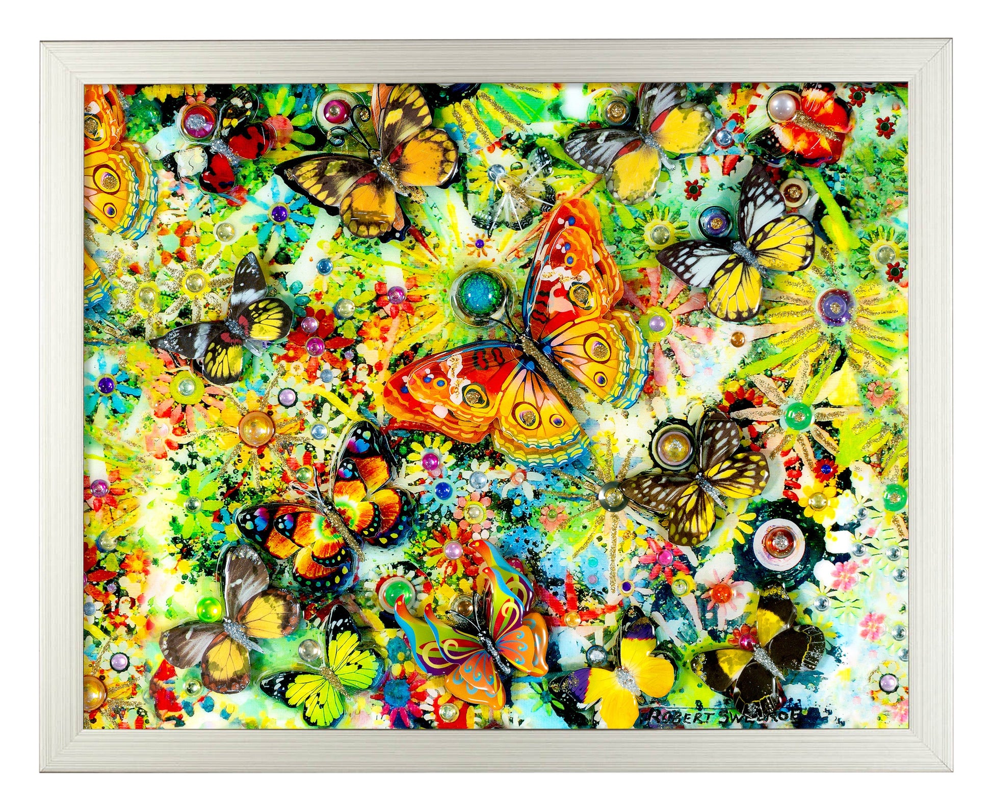 155173_Butterfly Nectar Chase_14x11_FRA_Silver.jpg