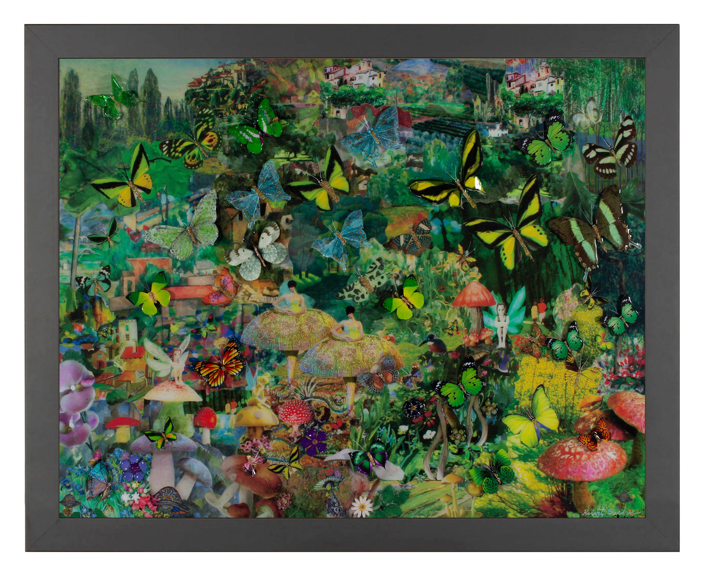 155226_Mushroom Dancers In A Butterfly Forest_11x14_FRA_Black.jpg