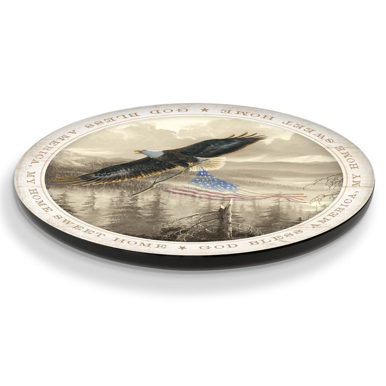 Rebuilding America - Eagle Lazy Susan Turntable - Wild Wings