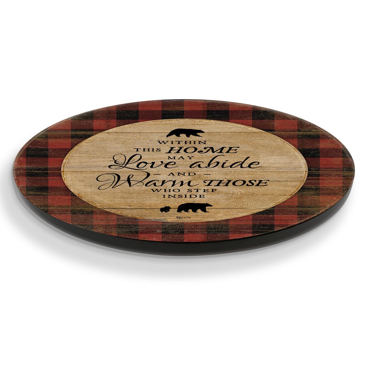 Within This Home Lazy Susan Turntable - Wild Wings