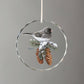 Winter Gems - Junco Round Glass Ornament - Wild Wings
