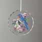 Springtime Jewels - Bluebird Round Glass Ornament - Wild Wings
