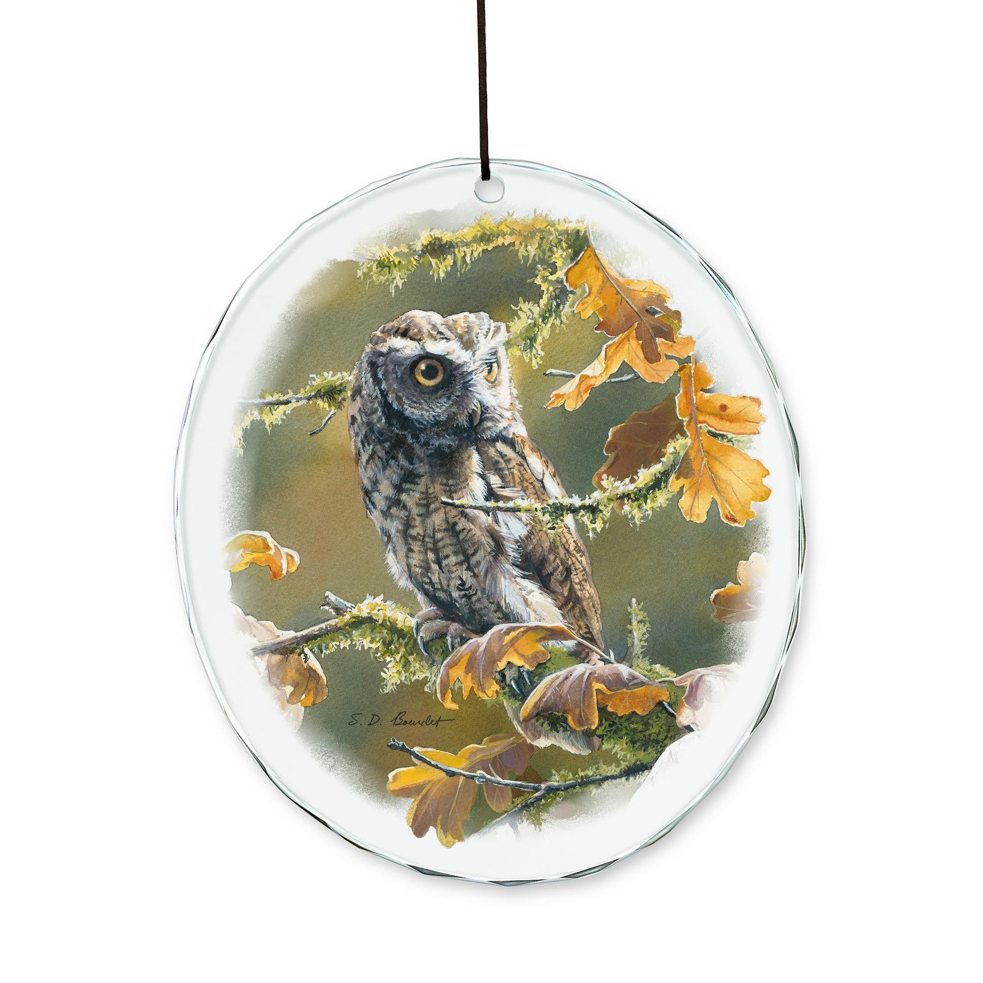 Autumn Oak - Screech Owl Suncatcher - Wild Wings