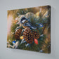 December Dawn—Chickadee Lighted Wrapped Canvas - Wild Wings