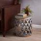 Blue Lattice Side Table - Wild Wings
