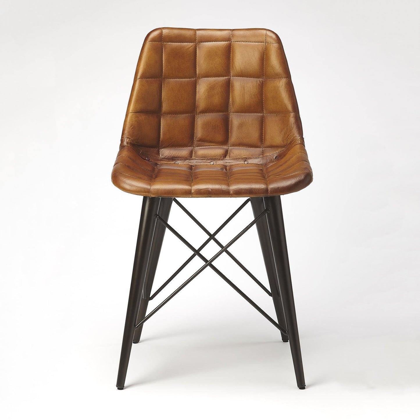 Quilted Leather Chair - Wild Wings