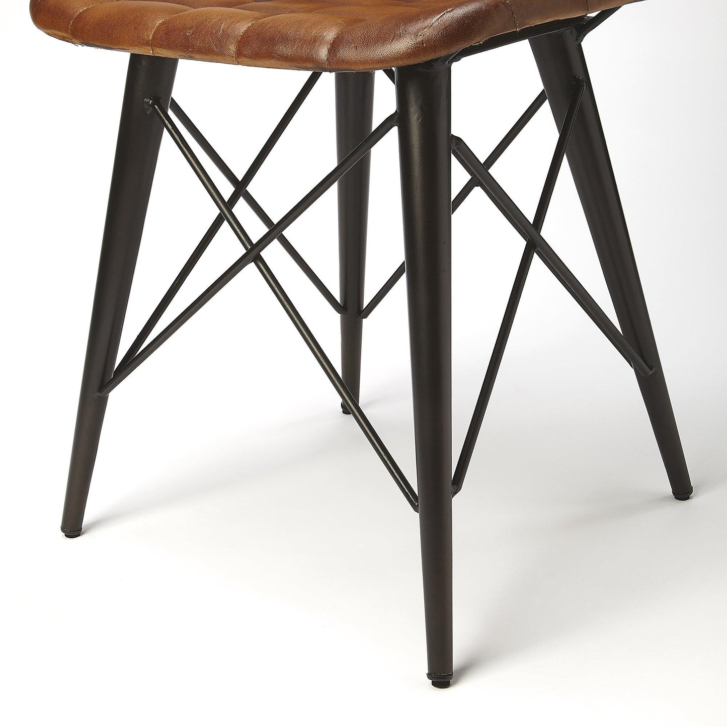 Quilted Leather Chair - Wild Wings