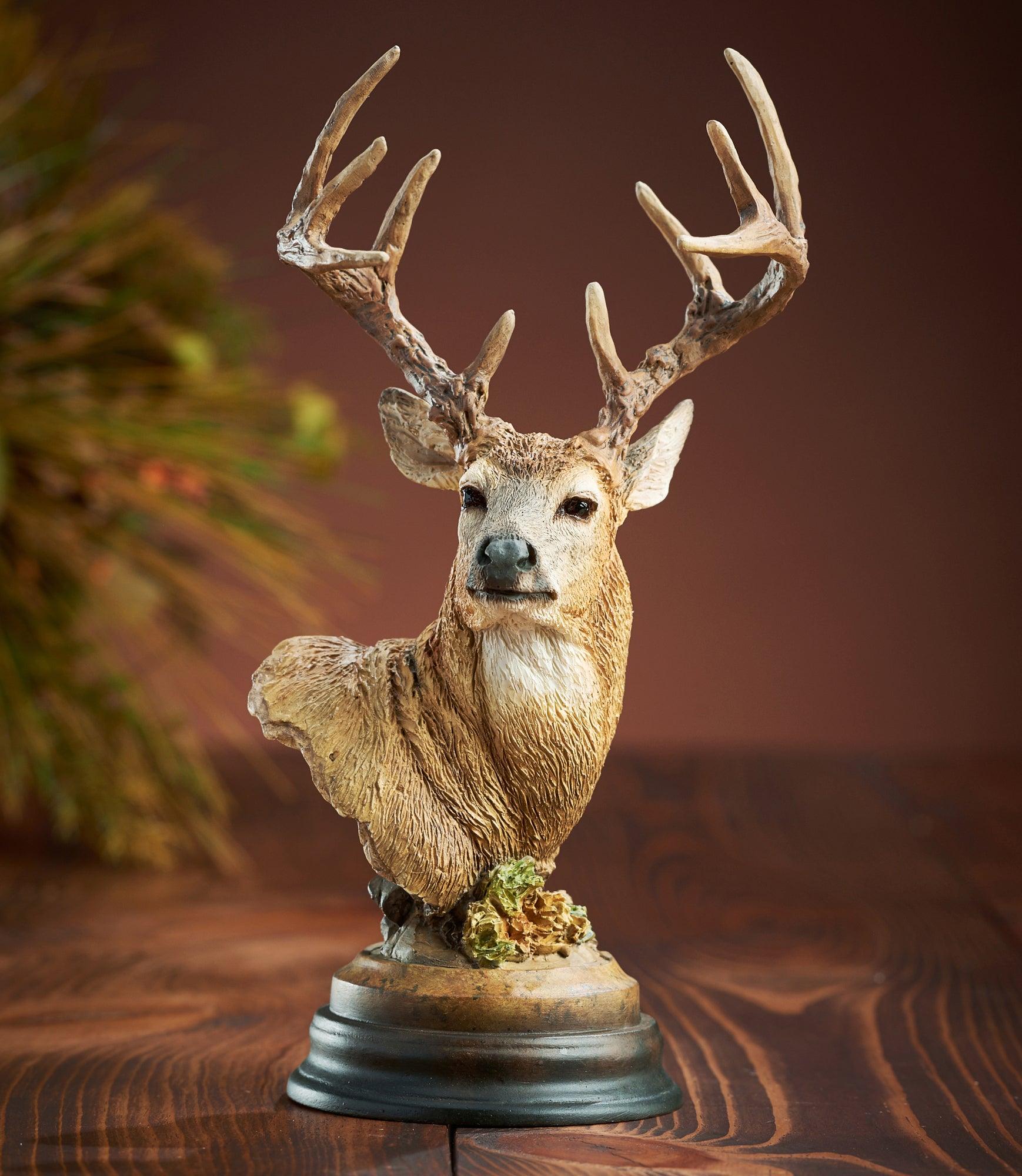 Symmetry—Whitetail Deer Mill Creek Sculpture - Wild Wings