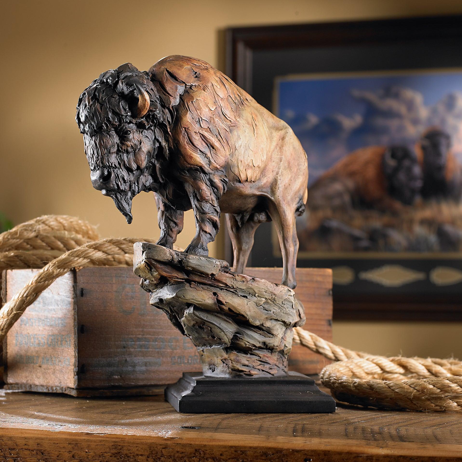 El Patron - Bison Mill Creek Sculpture - Wild Wings