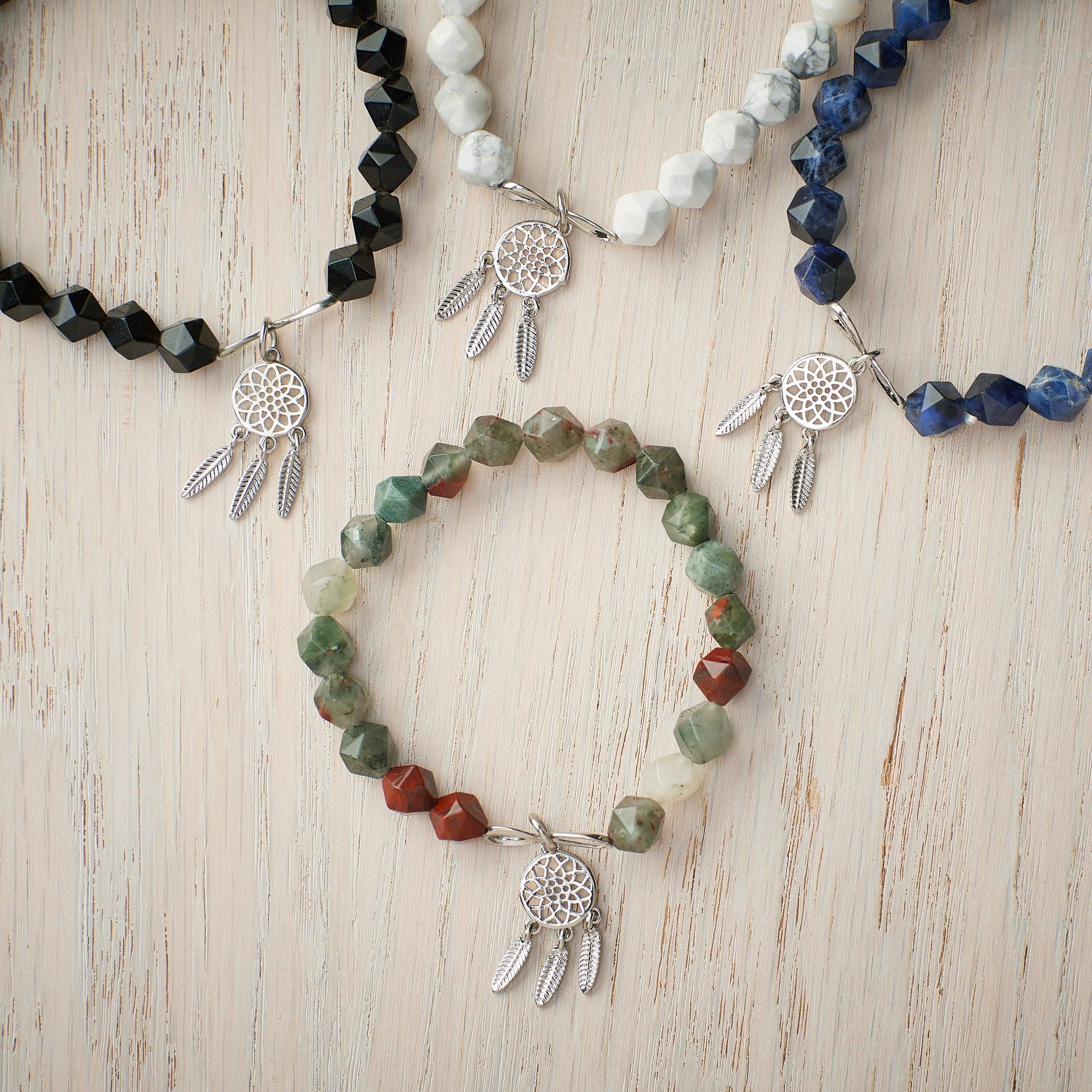 Black Onyx Dreamcatcher Bracelet from Wild Wings