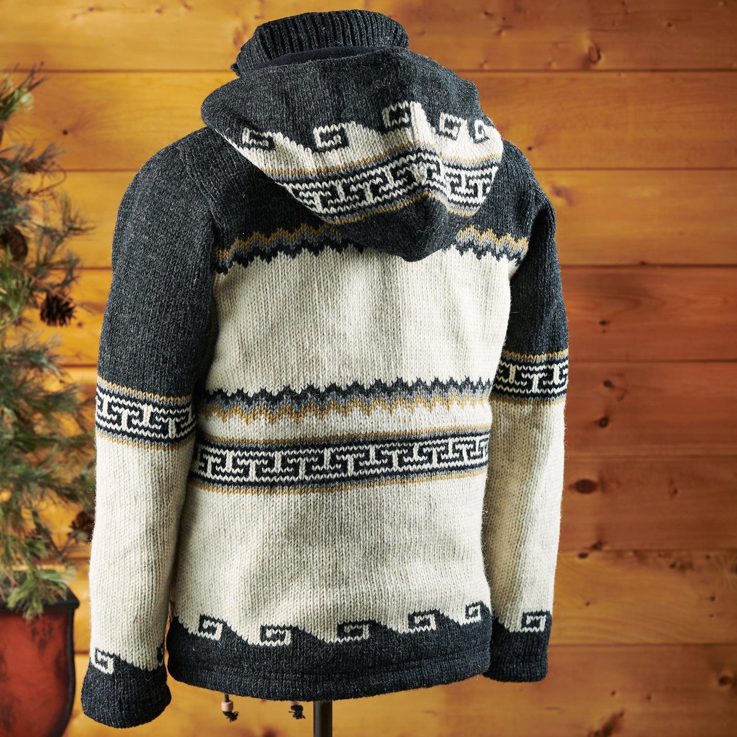 Bear Paw Wool Sweater Jacket - Wild Wings