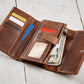 Brown Leather Wallet and Handbag - Wild Wings