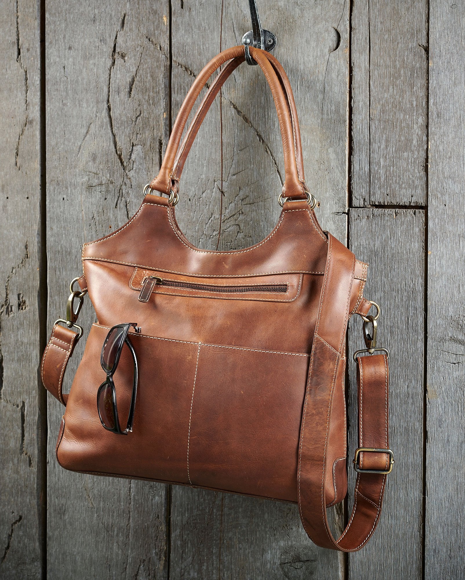 Brown Leather Wallet and Handbag - Wild Wings