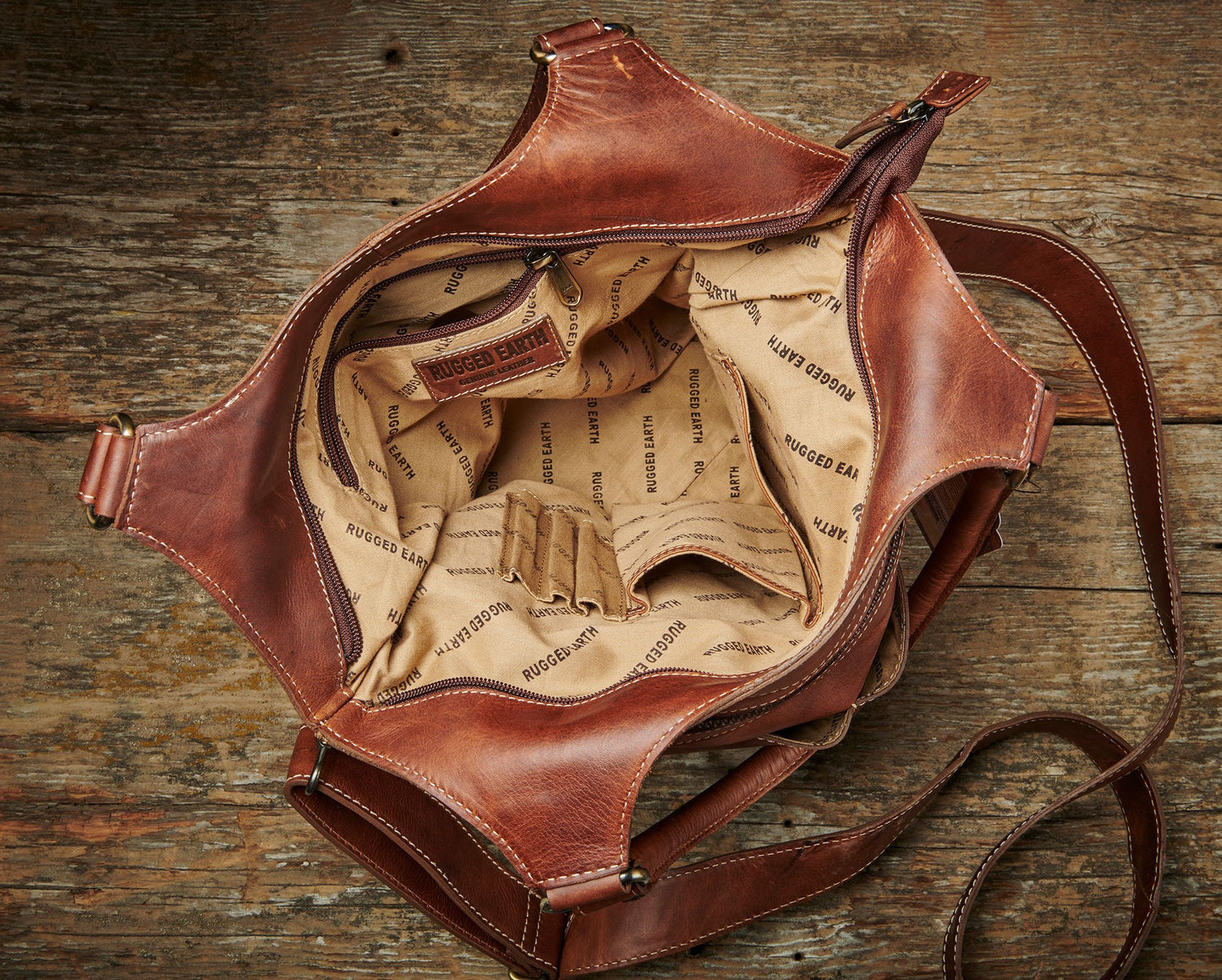 Brown Leather Wallet and Handbag - Wild Wings