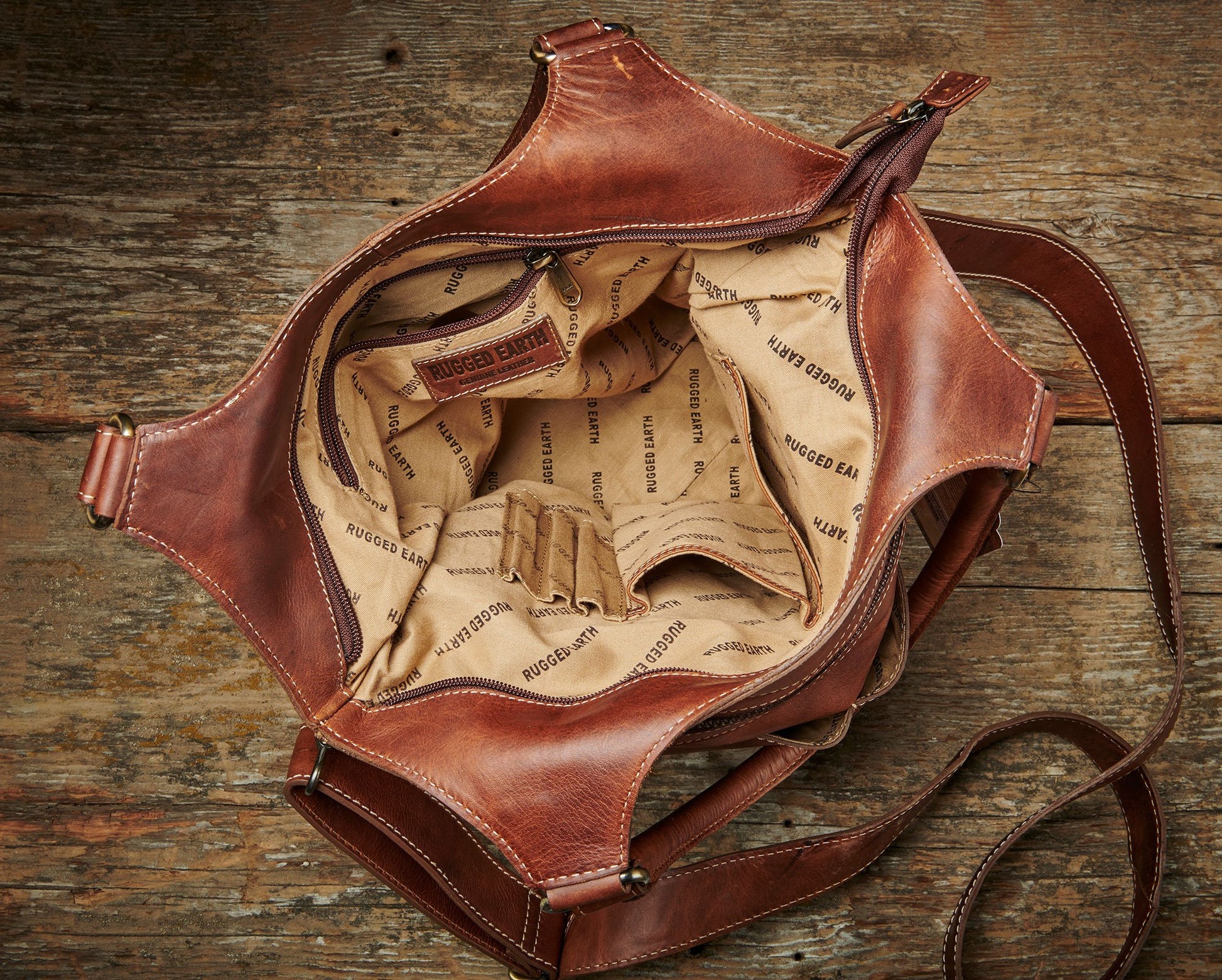 Brown Leather Wallet and Handbag - Wild Wings