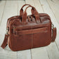 Rustic Leather Briefcase Handbag - Wild Wings