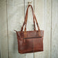 Braided Brown Leather Handbag - Wild Wings