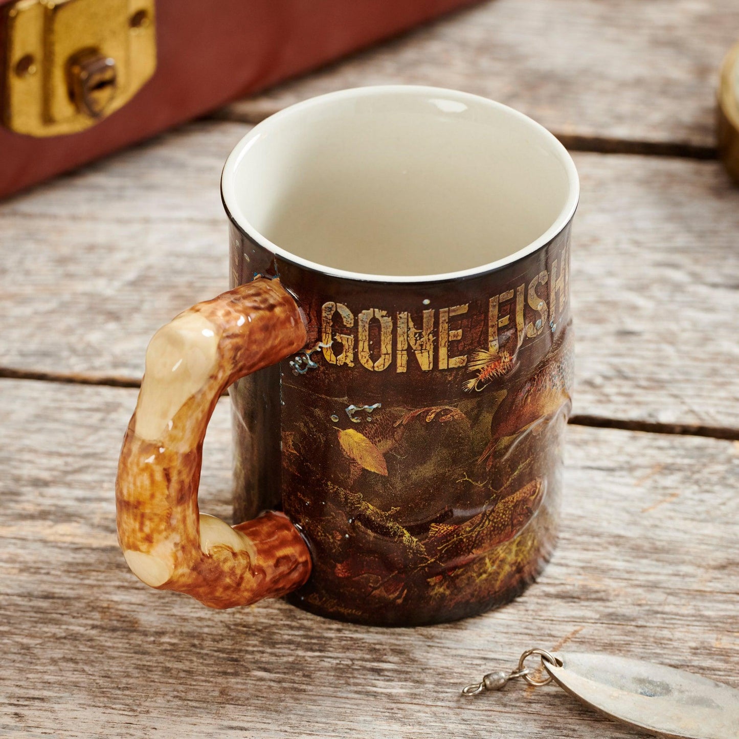Gone Fishing - Trout Sculpted Mug - Wild Wings