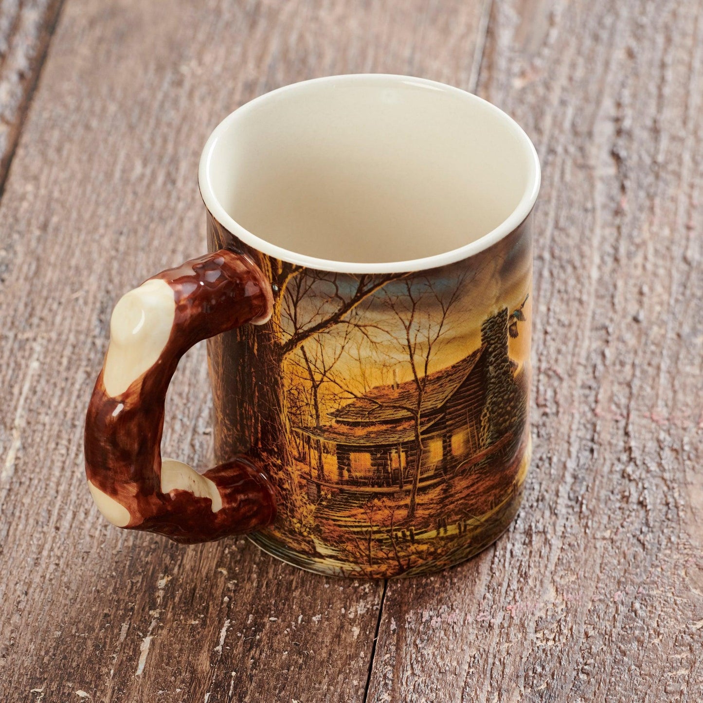 Golden Retreat - Cabin Sculpted Mug - Wild Wings