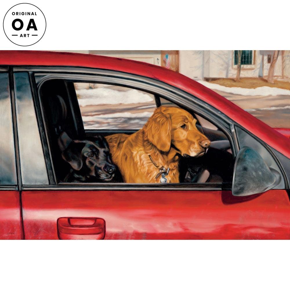 Shotgun (Double Barrel)—Dogs Original Oil Painting - Wild Wings