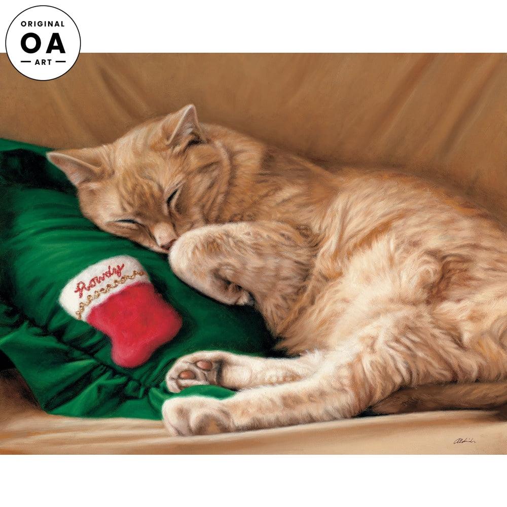 The Optimist—Cat Original Oil Painting - Wild Wings