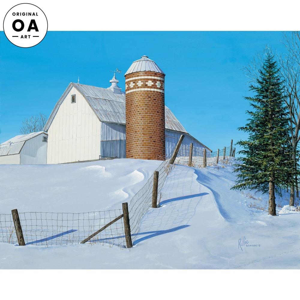 Ed's Place—Barn Original Acrylic Painting - Wild Wings