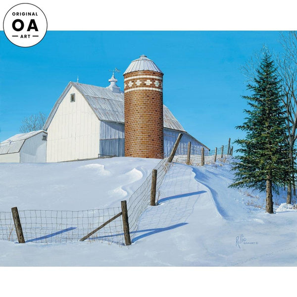 Ed's Place—Barn Original Acrylic Painting - Wild Wings