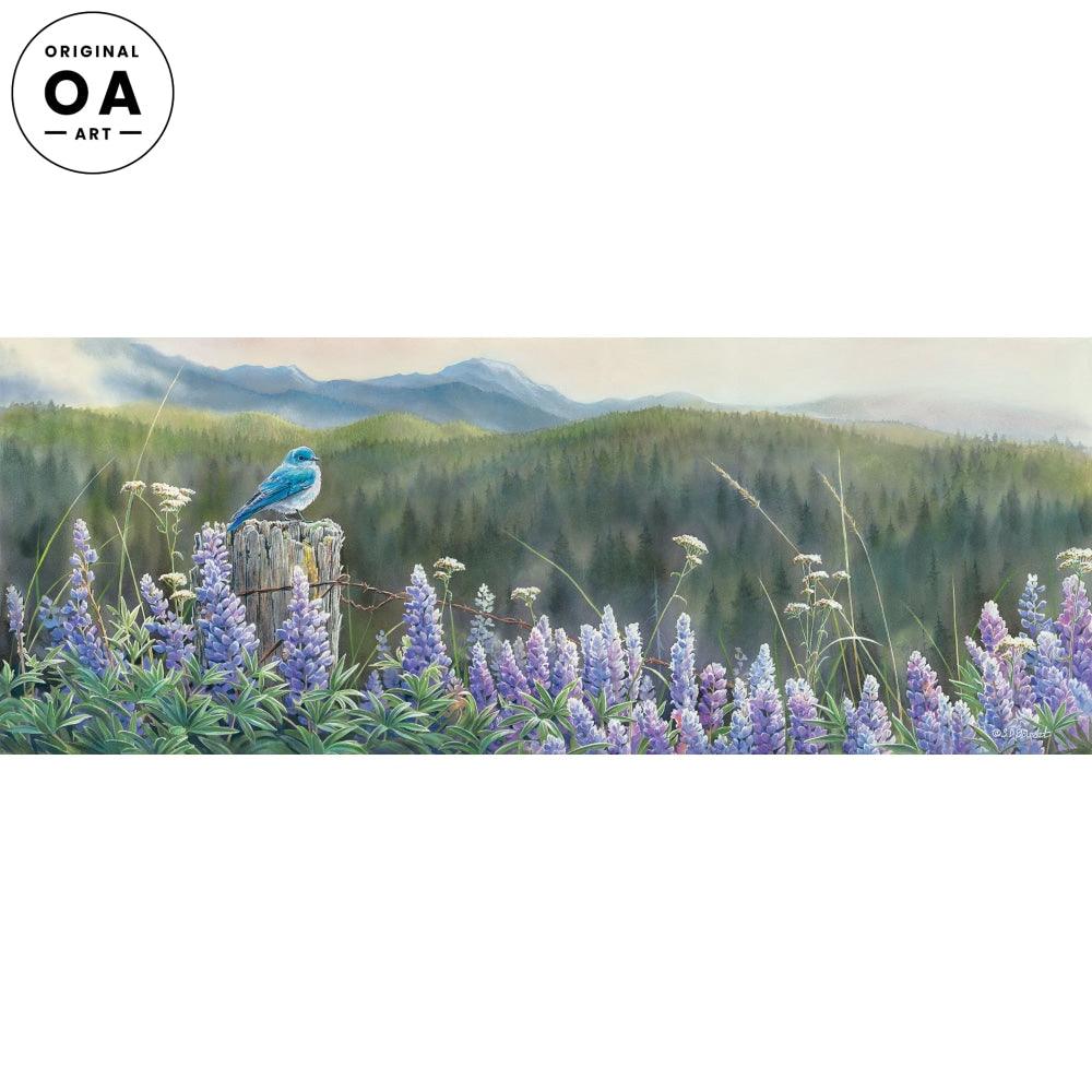 High Valley Summer Original Watercolor Painting - Wild Wings