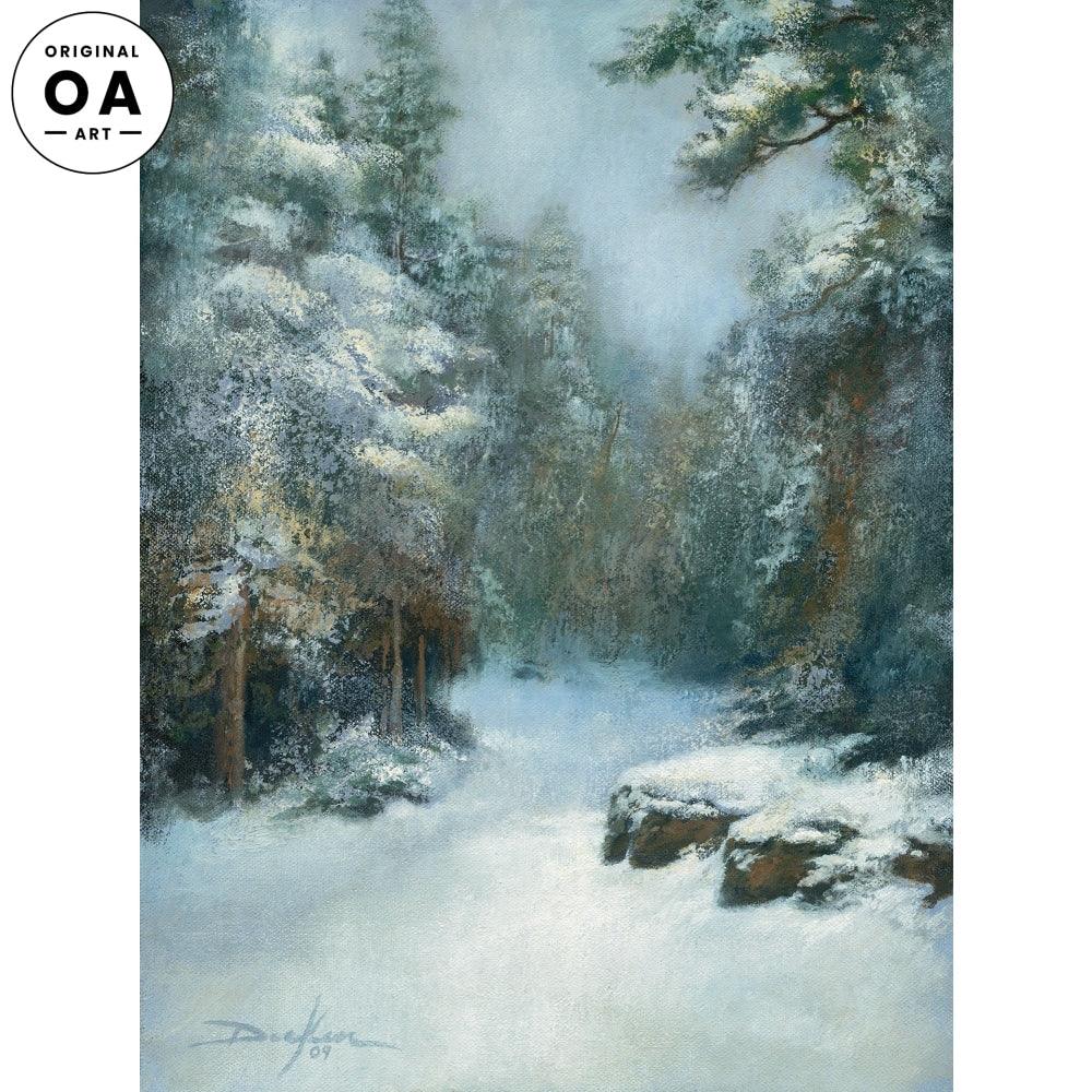 Midwest Snow Original Oil Painting - Wild Wings