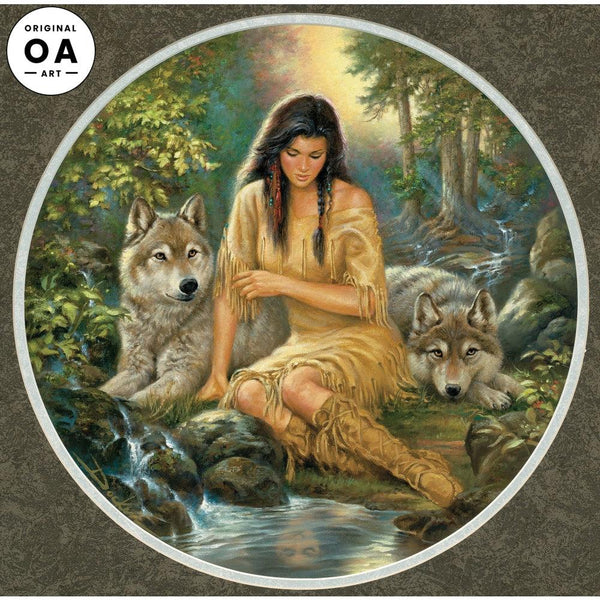 Reflective Souls Original Oil Painting - Wild Wings